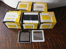 5 BOXES OF KINDERMAN 5 x 5 - 38 x 38 GLASS SLIDES - 100 TOTAL SLIDES