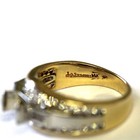 14k yellow gold 1.20ct VS1-SI2 G diamond semi mount engagement ring 6.5g estate — photo 5