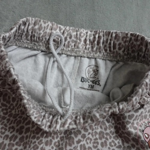 Buc-ees Jogger Youth Girl's M Pink Animal Print Elastic Waist Tapered Pull On - Picture 8 of 11