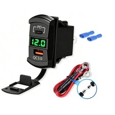 Rocker Switch USB Socket Charger with Fast Charging Interface