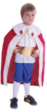 King Costume Toddlers Prince Fancy Dress Outfit Kids Book Day Age 2-3