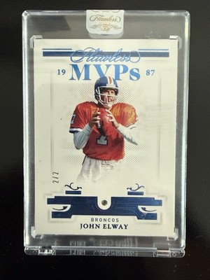 2021 John Elway Flawless MVP Aquamarine /2 Sealed MVP-87