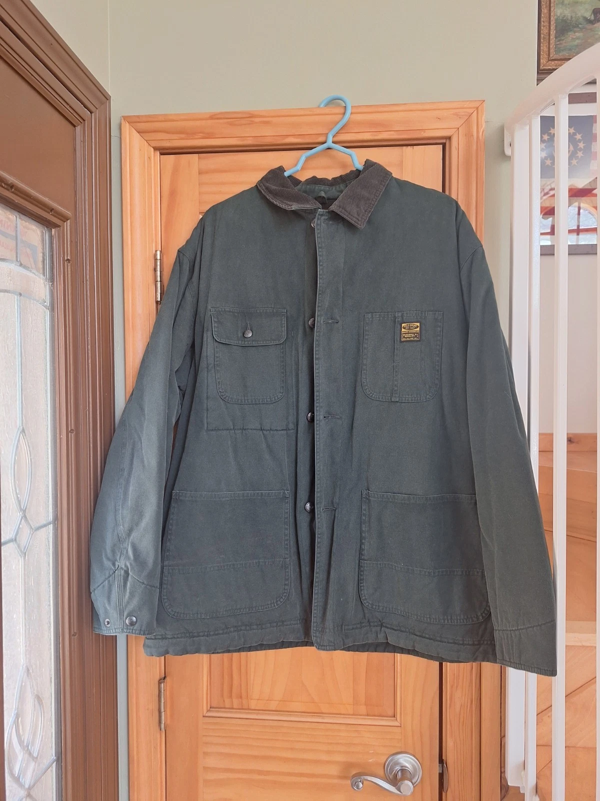 Vintage Polo Sport Workwear Chore Jacket Forest Green Size L Stadium Sportsman - product detail image 1
