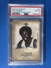 2000-01 UD Legends Legendary Signatures Earl Monroe Autograph Knicks PSA 8