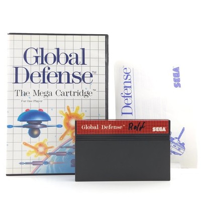 Sega Master System Spiel: Global Defense The Mega Cartridge - OVP (PAL EUR) 1988