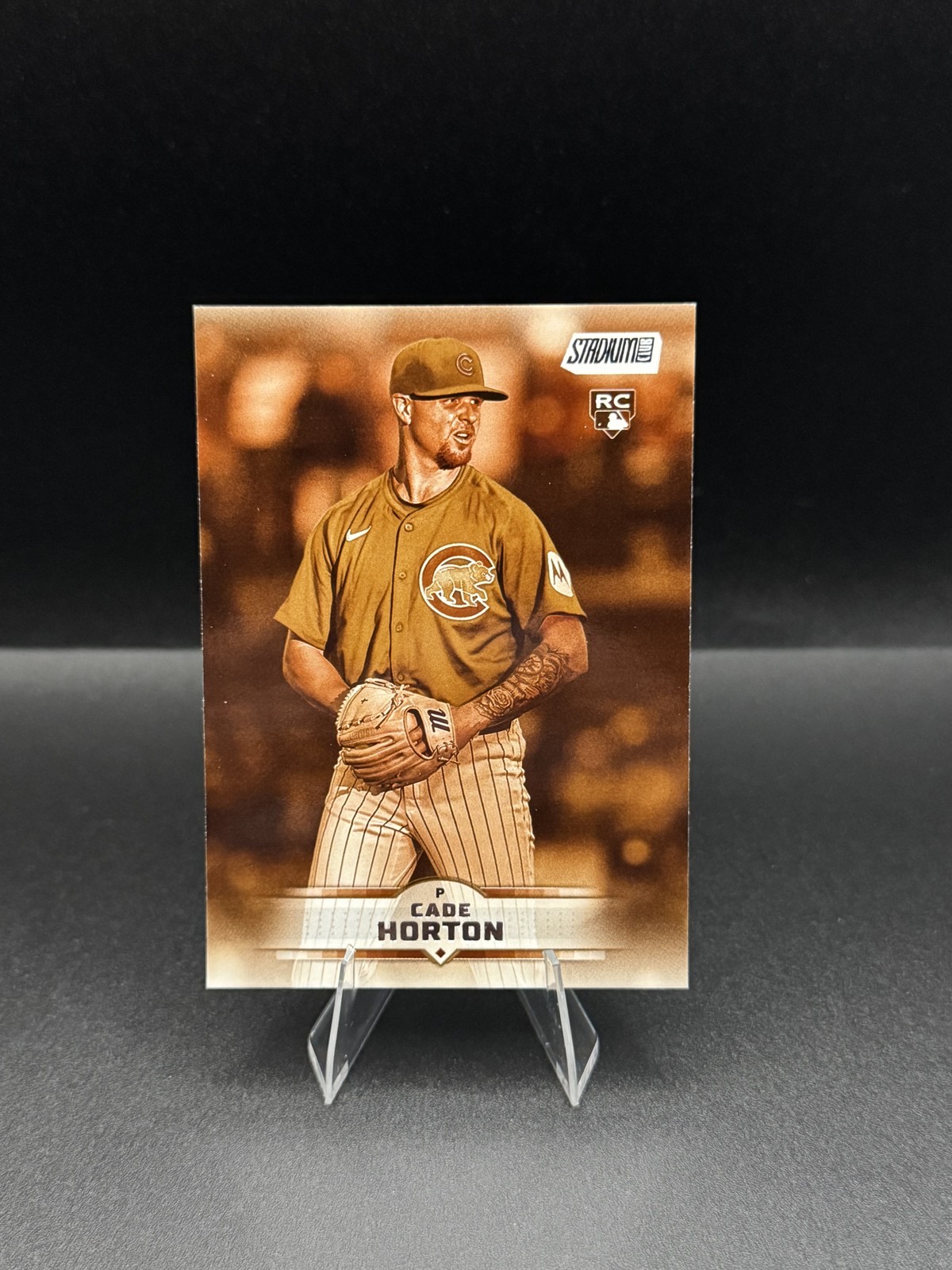 2025 Topps Stadium Club - Cade Horton #24 Sepia (RC)