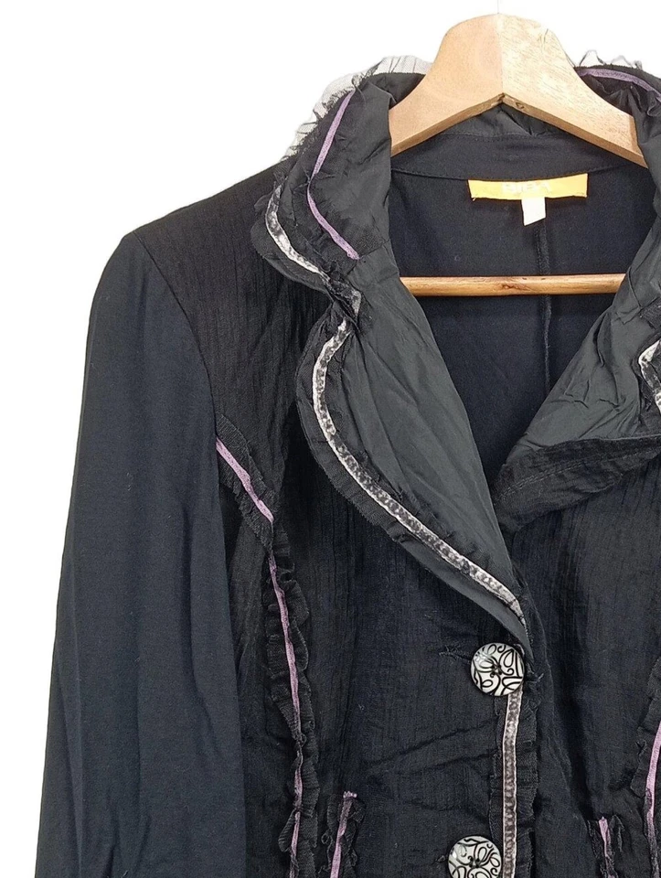 BIBA Strickjacke Damen Strickbekleidung Gr. DE 42 schwarz Casual-Look - Bild 3 von 4