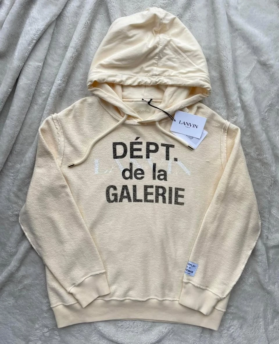 Lanvin — Gallery Dept. x Lanvin Reverse Hoodie - Fits M-L - $1125 - Authentic - New