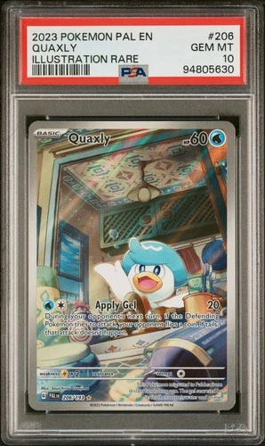 2023 POKEMON PSA 10 EN-PALDEA EVOLVED #206 QUAXLY ILLUSTRATION RARE