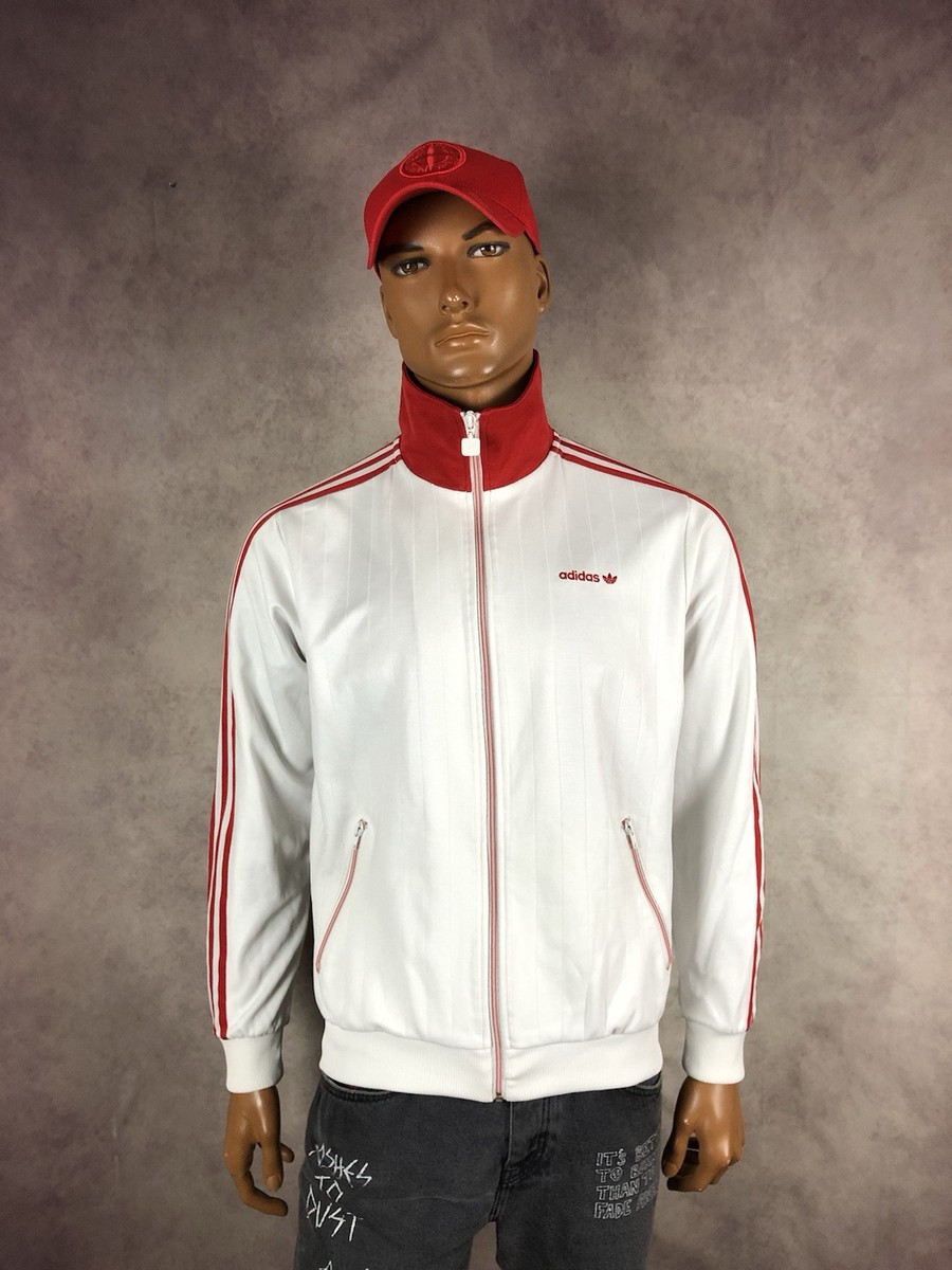 VTG Men's Adidas Originals Celebrate Firebird White Red