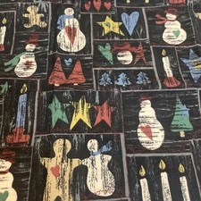 Vintage Christmas Cotton Fat Quarter 17 x22 New