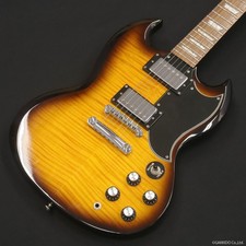 Epiphone G-400 Deluxe SG Flame Top Vintage Sunburst 2005 Used w/Soft Case