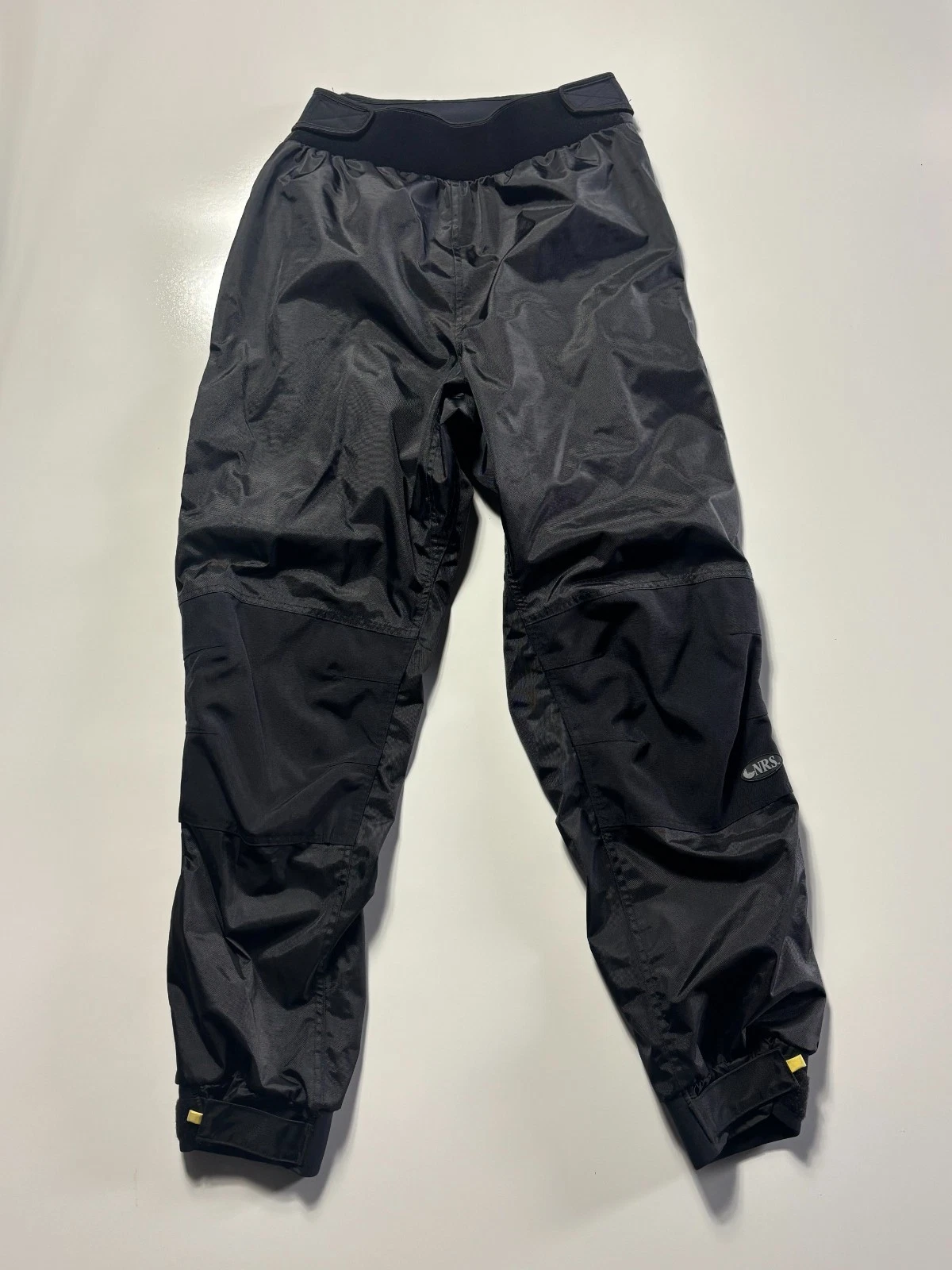 NRS Windbreaker Pant Men's L Black Nylon Neoprene Waterproof Hiking Gorpcore