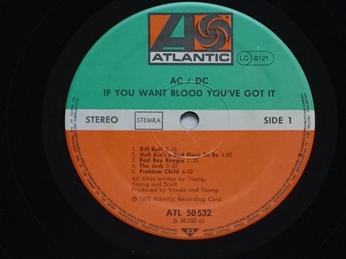 AC/DC - If You vendre Want Blood Youve Got It LP HOLLAND 1978 Atlantic