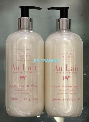 (2-Pack) THE SCOTTISH FINE SOAPS ~ Au Lait ROSE Organic Milk CREAM HAND WASH