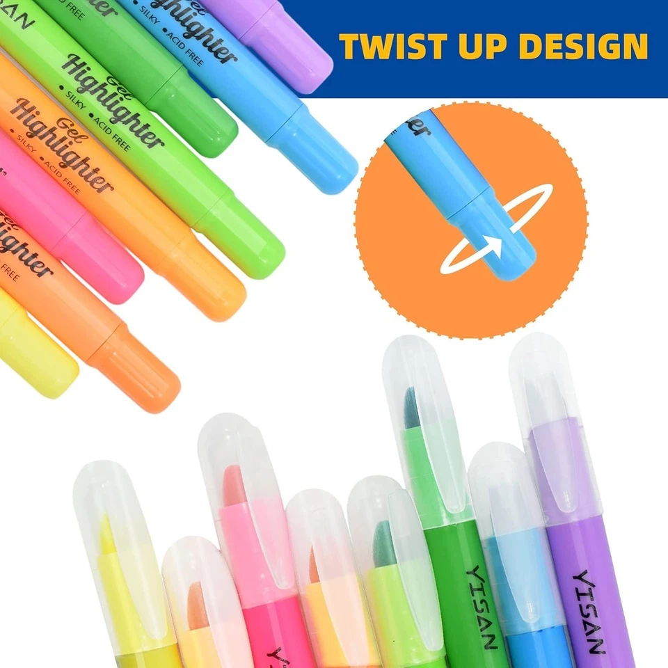 Gel Textmarker, Bibelmarker Stifte, Bibel Highlighter, Markerstifte Set, 8 Fa... - Bild 3 von 4