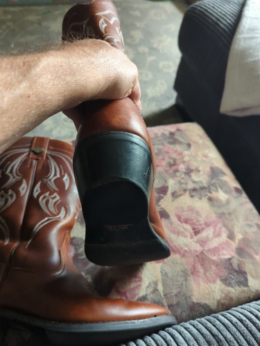 Stivali da equitazione Harley-Davidson Western cowboy da uomo in pelle marrone taglia 11 91299 - Foto 18 di 19
