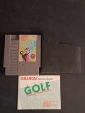 Bandai Golf Challenge Pebble Beach (Nintendo, NES) With Manual & Dust Cover
