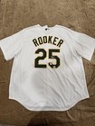 Brent Rooker Athletics Autographed White Nike Jersey Fanatics Cert Underwraps — photo 1