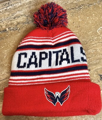 Washington Capitals NHL Winter Snow Hat Beenie Pom Pom SGA. New Now Tag Mint