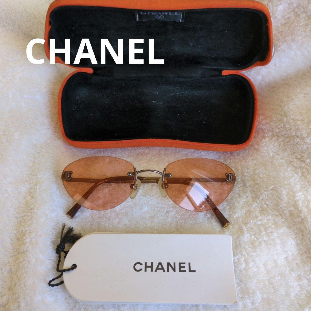 CHANEL Orange Lens Fashion Sunglasses for Women