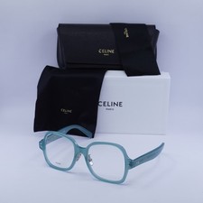 Celine CL50148F 093 Shiny Green 53mm Eyeglasses New Authentic