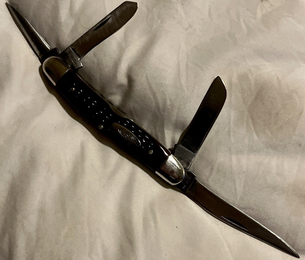 Case Xx USA 64047 P large Redbone Stockman Pocket Knife 1971 Nice