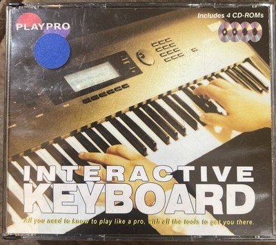 Playpro Interactive Keyboard CD-ROM 4 Disc Set Version 2.6 Rare!!