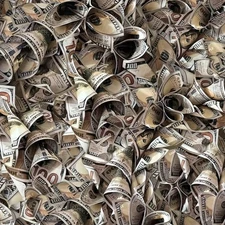 Crumpled US Dollars - 18"x46" Hydrographic Film Hydro Dipping