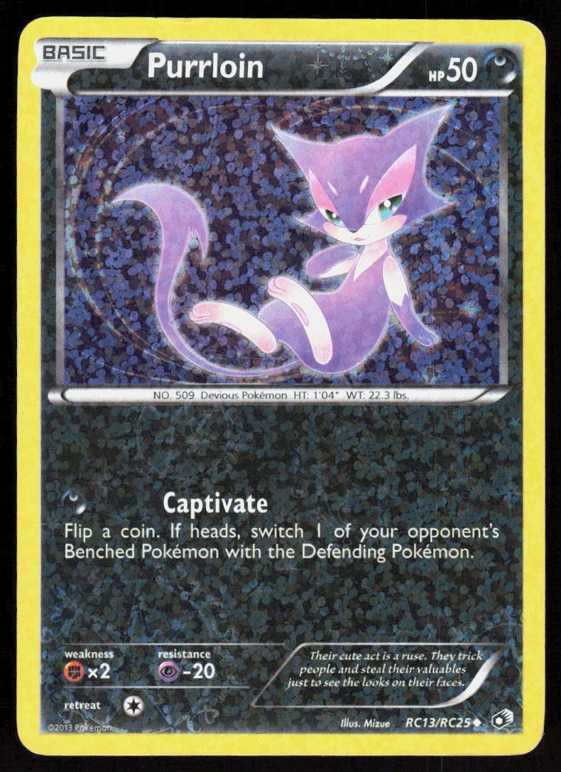 Purrloin RC13/RC25 Legendary Treasures: Radiant Collection Pokemon - Holo MP