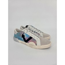 NEW Vintage Havana Gracia Snake Embossed Leather Sneaker Marble Holo Size 10
