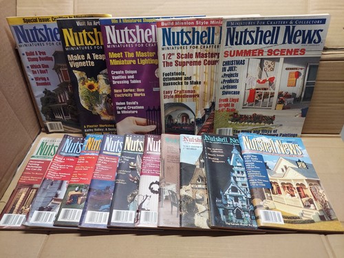 Nutshell News Miniatures Dollhouse Magazine Lot of 15 From Years 1984-1997