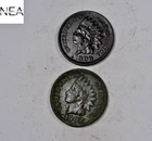 1900+1902 Indian Head Penny Cent Set/Lot ~ XF/AU ~ 2 Coins ~ ZIL25