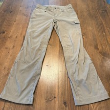 Duluth Trading Dry On The Fly Cargo Pants Women 6 x 31 Khaki Blue LOT OF 2 PAIR