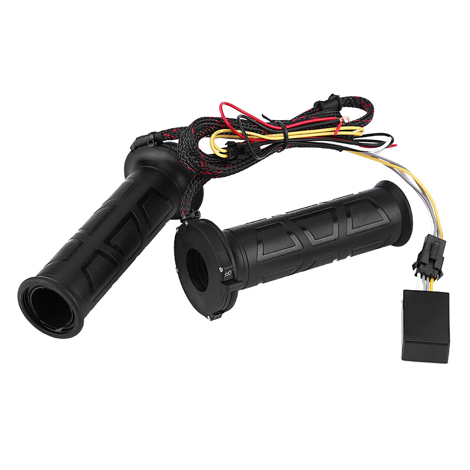 ⁺1 Pair 22mm Motorcycle Electric Hot Heating Warm Hand Grips Handlebar