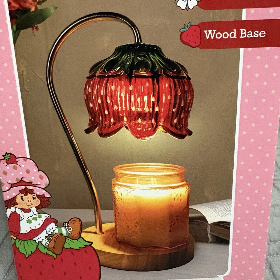 Abajur aquecedor de vela morango shortcake flor NOVO na caixa original sem etiquetas - Imagem 4 de 4