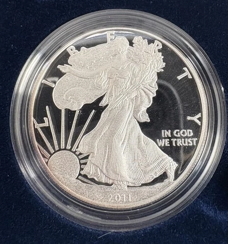 2011-United States- Proof American Silver Eagle - 1ozt .999 Fine Silver