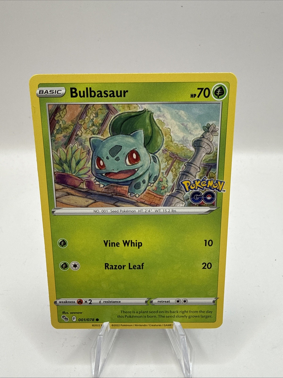 Bulbasaur 001/078 Pokémon GO Regular