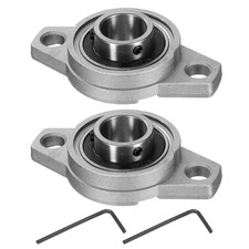 2 St&uuml;ck KFL004 Lagergeh&auml;use 20mm Bohrung Lagerzinklegierung Flanschmontiertes La
