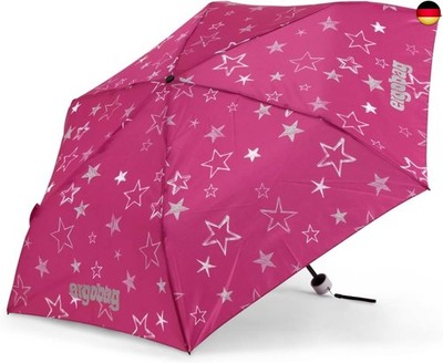 ergobag Regenschirm Kinderschirm für die Schultasche, ultraleicht und klein mit 