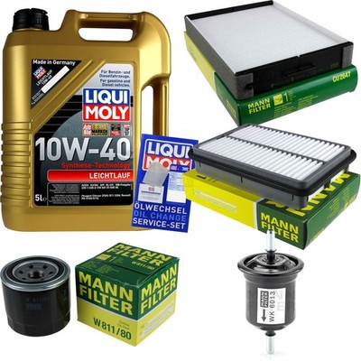 INSPEKTIONSKIT FILTER LIQUI MOLY ÖL 5L 10W-40 für Hyundai Santa Fé I SM 2.7 V6
