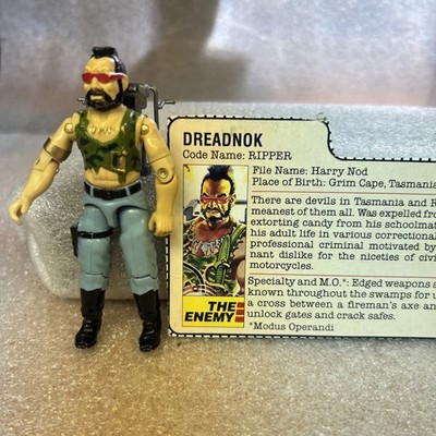 Ripper V1  G.I. GI Joe 1985 Hasbro Vintage Action Figure Cobra