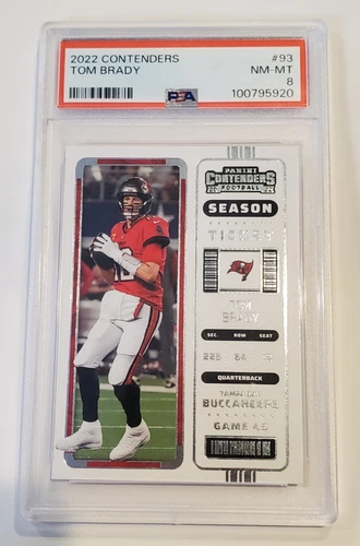 2022 Panini Contenders #93 Tom Brady Buccaneers PSA 8