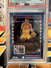 2023-24 Hoops Premium Stock - Rising Stars Victor Wembanyama SSP Neon /15 (RC)