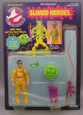 1986 Kenner Real Ghostbusters Slimed Heroes Louis Tully Carded MOC