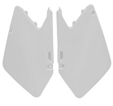 Plastiche suzuki tabelle fianchetti laterali portanumero bianco RM 250 125 rtech