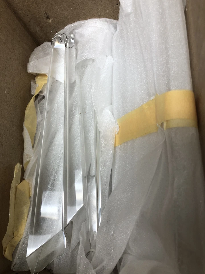 Lámpara de araña de cristal Capital Lighting Gwyneth 437061WG 6 luces 34" - oro invierno Foto 2 de 3