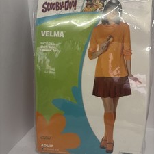 Spirit Halloween Adult Velma Costume Scooby-Doo Adult Size XS 0-2 X-Small EUC