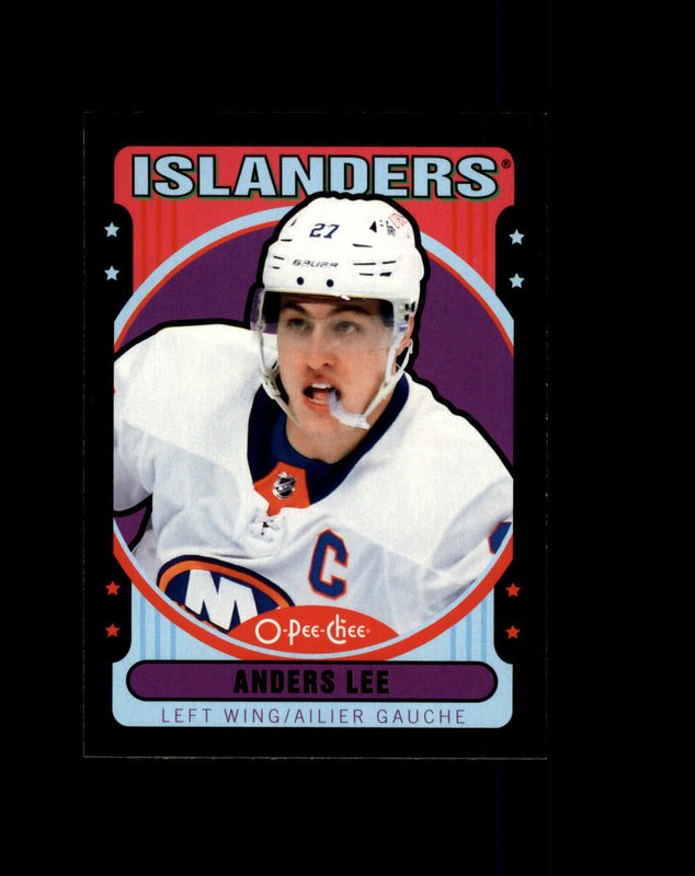 #70 Anders Lee New York Islanders 2021-22 O-Pee-Chee Retro Black Border /100