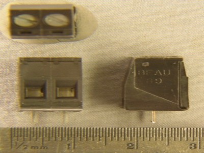 25 Beau 2 Position .2'' Pitch PCB Euro Terminal Blocks